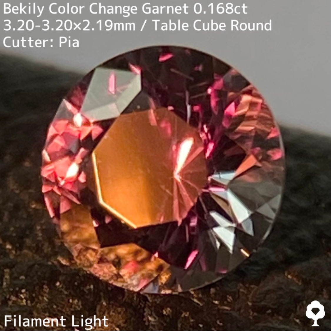 Color Change Garnet 0.168ct / Bekily(Madagascar)