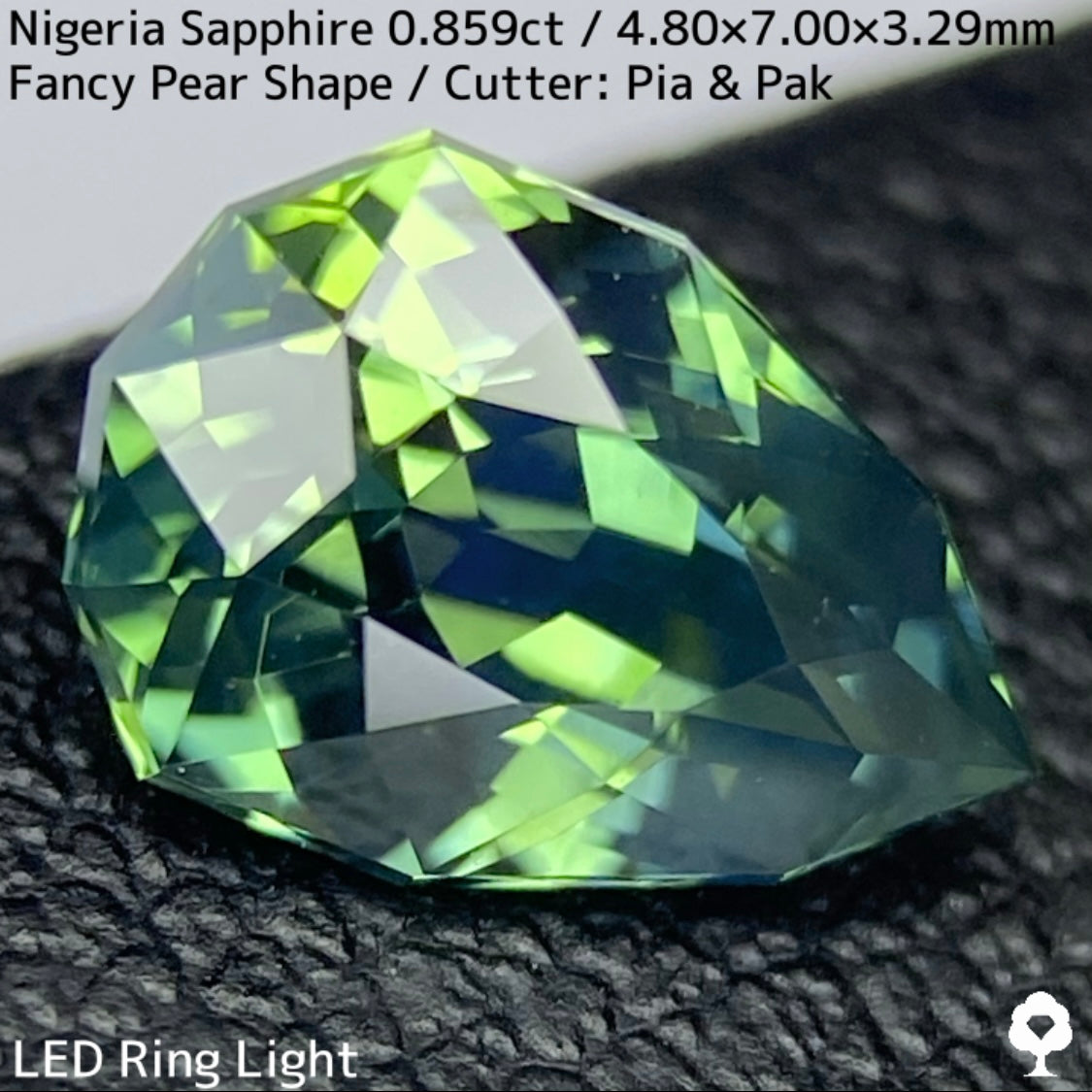 Bluish Green Sapphire 0.859ct / Nigeria
