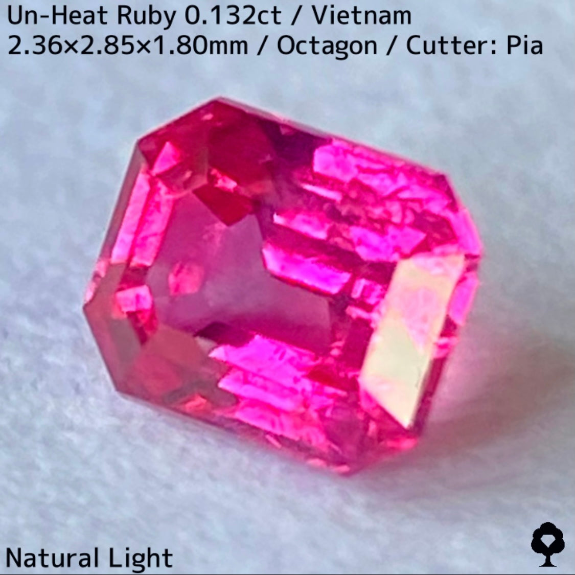 Un-Heat Ruby 0.132ct / Vietnam