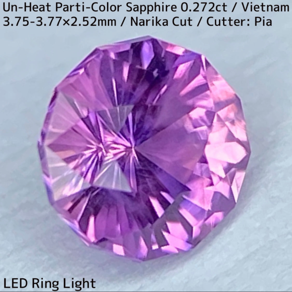 Un-Heat Parti-Color Sapphire 0.272ct / Vietnam