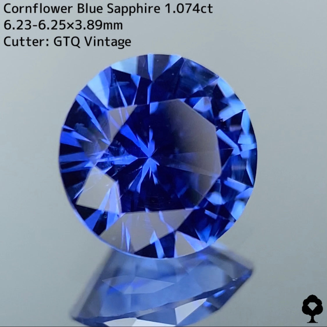 Cornflower blue sapphire 1.074ct