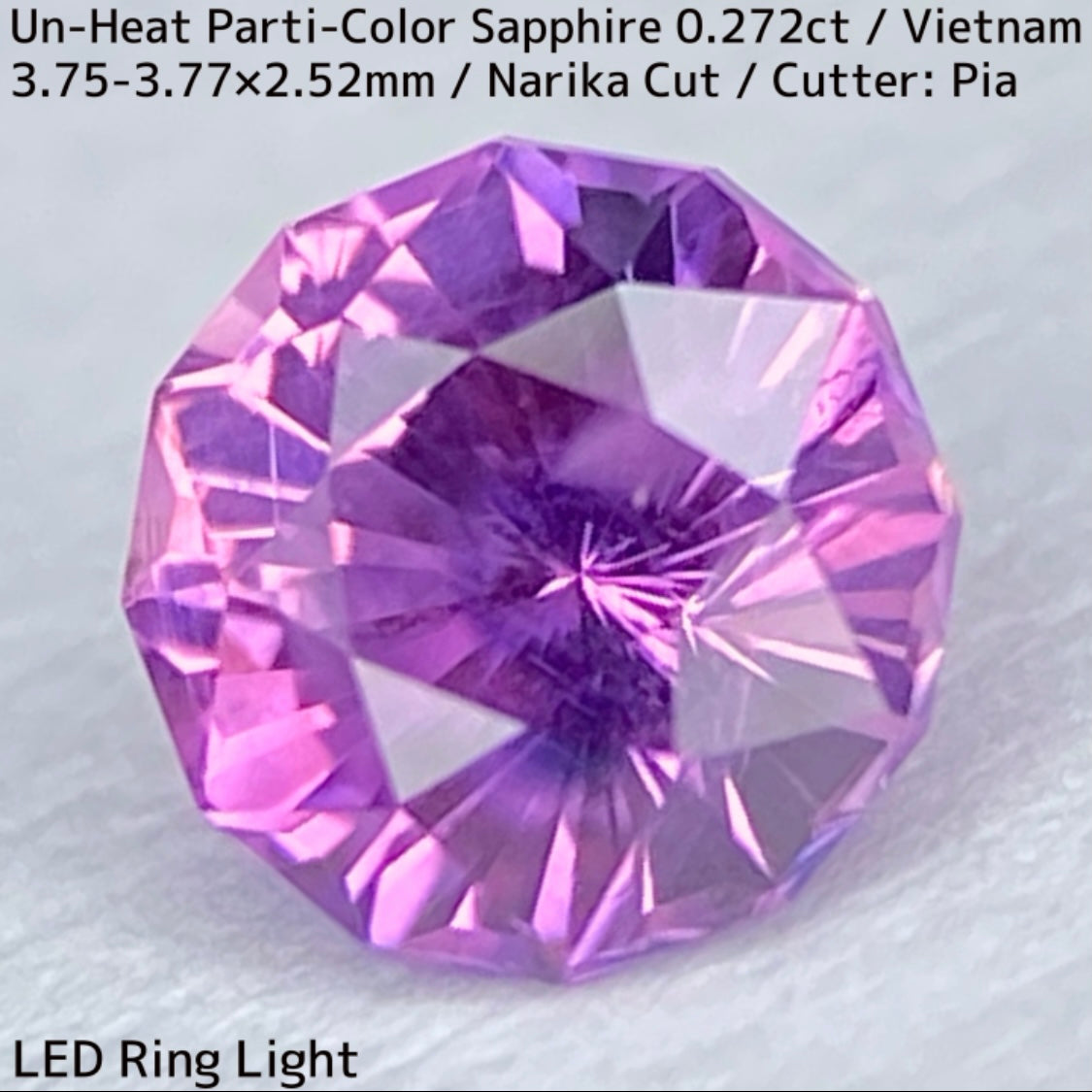 Un-Heat Parti-Color Sapphire 0.272ct / Vietnam