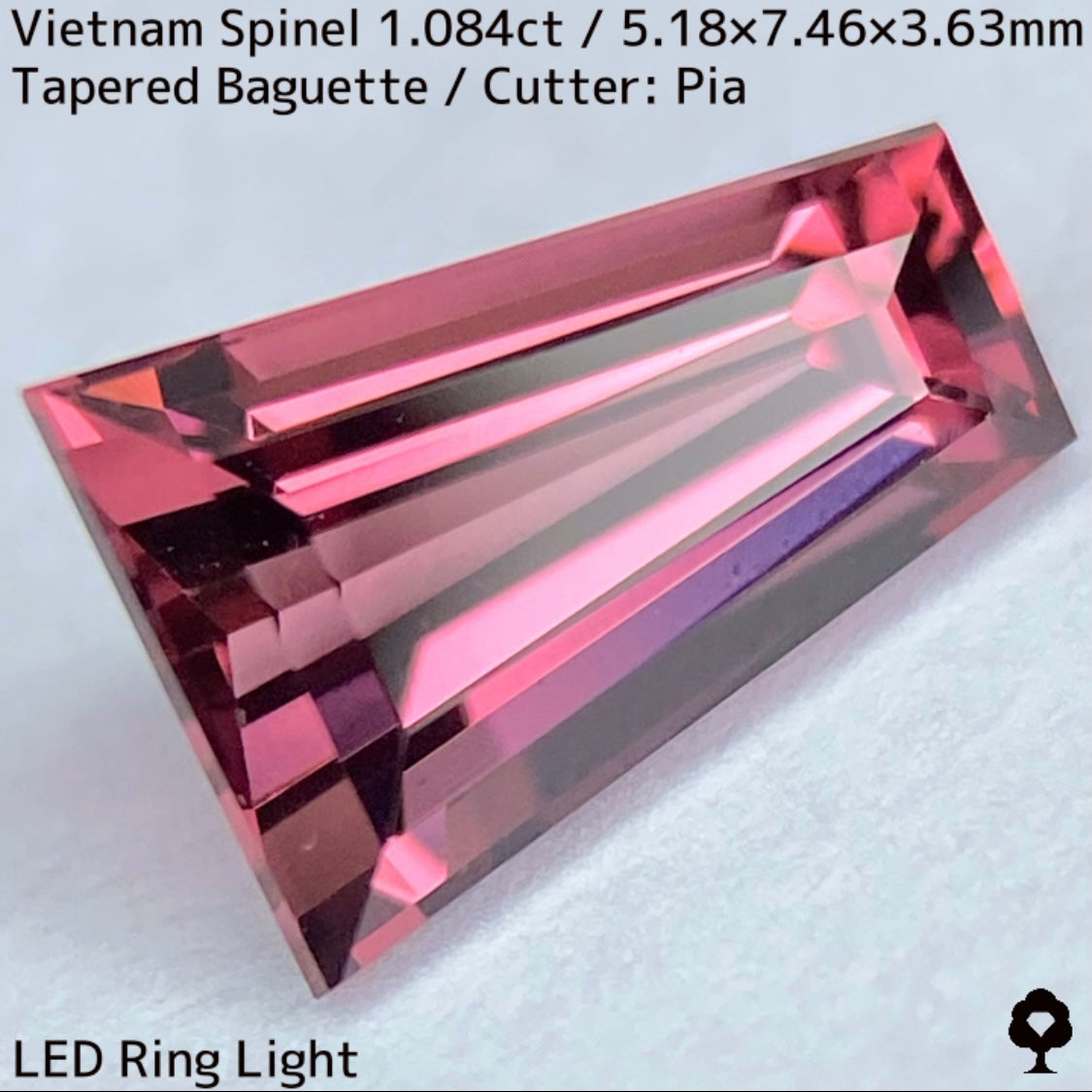 Spinel 1.084ct / Vietnam / Tapered Bafuette