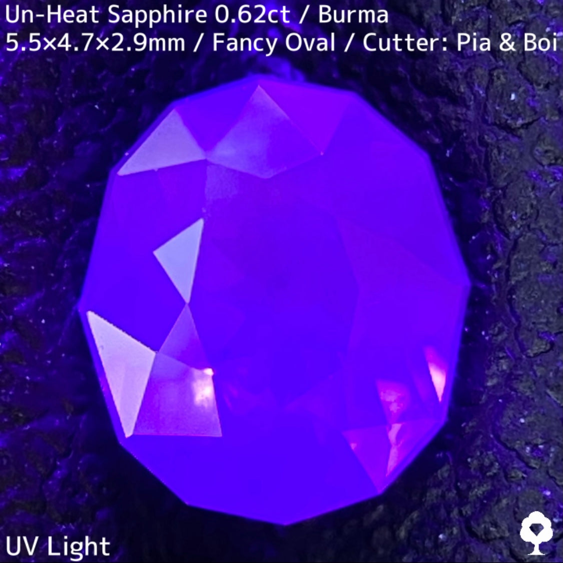 Burmese unheated sapphire 0.62ct★★