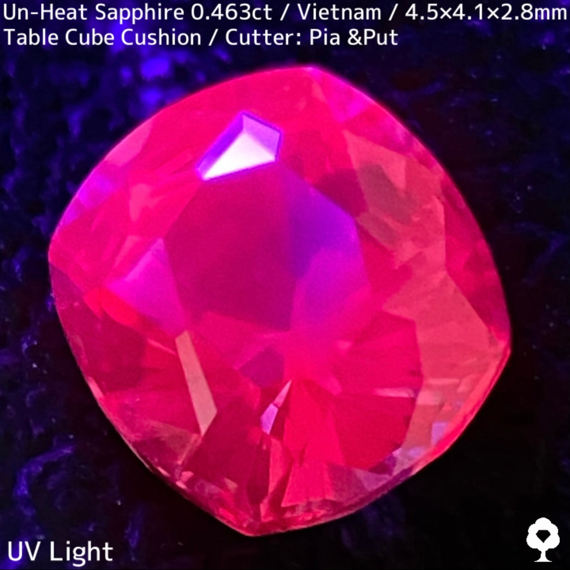 0.463ct unheated sapphire from Vietnam ★ Beautiful purplish pink like a Windsor sapphire, packed with the charm of Vietnamese sapphires