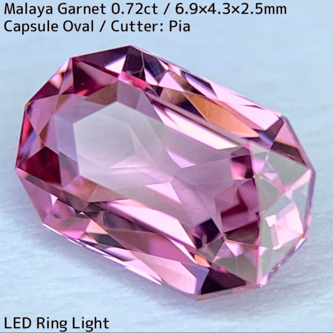 Malaya Garnet 0.72ct / ZB Cut