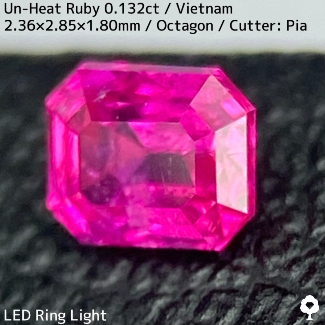 Un-Heat Ruby 0.132ct / Vietnam