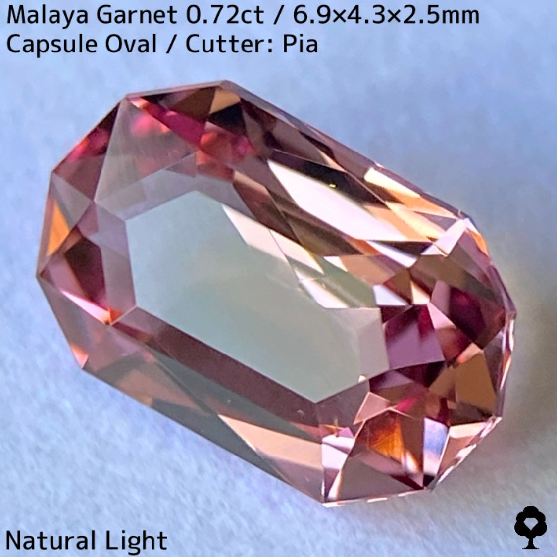 Malaya Garnet 0.72ct / ZB Cut