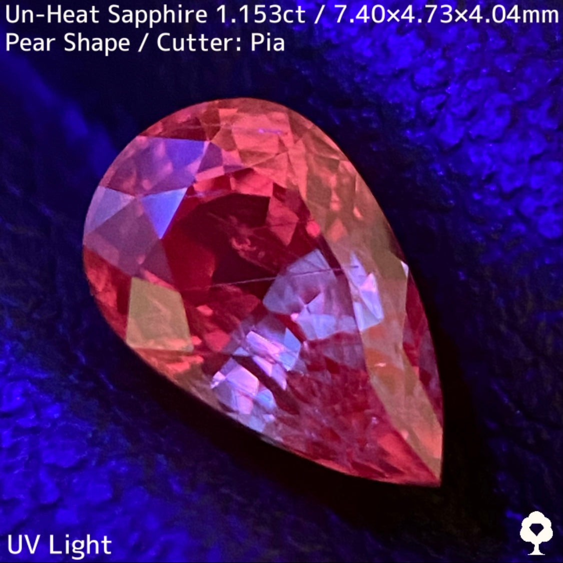 1.153ct unheated sapphire from Tanzania. Exquisite color and interesting needle inclusions like ruby, padparads, and impales.