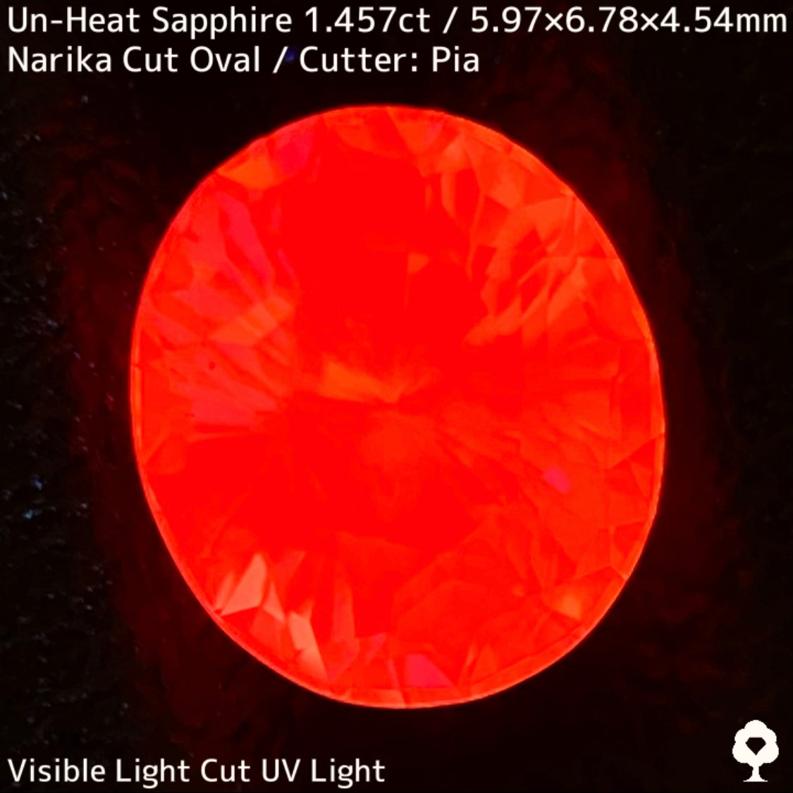 1.457ct unheated Sri Lankan sapphire ★ Unheated and rare, the classic pink color sparkles with a sharp Narika cut
