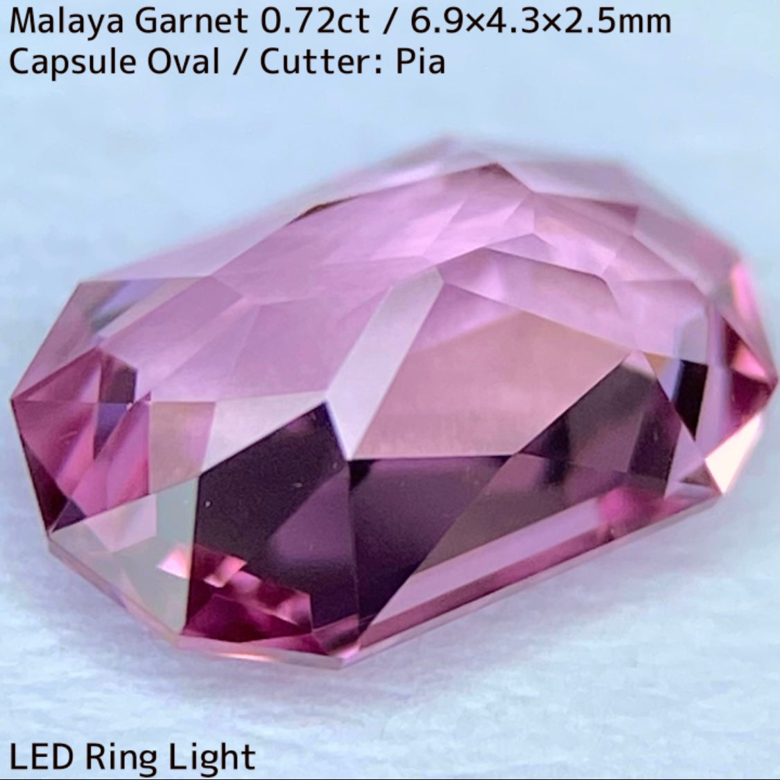 Malaya Garnet 0.72ct / ZB Cut