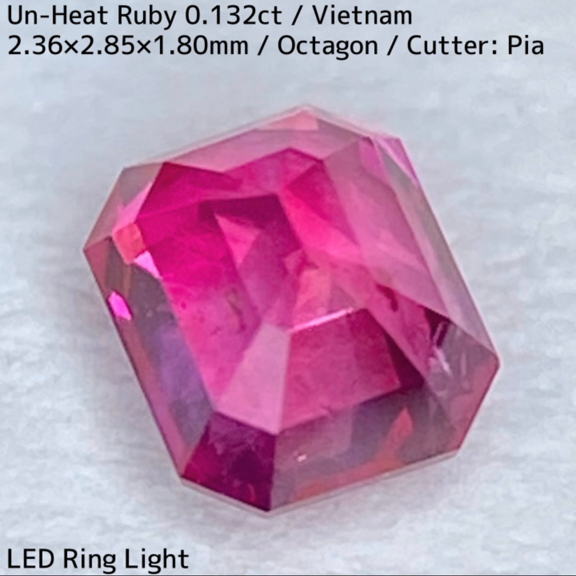 Un-Heat Ruby 0.132ct / Vietnam
