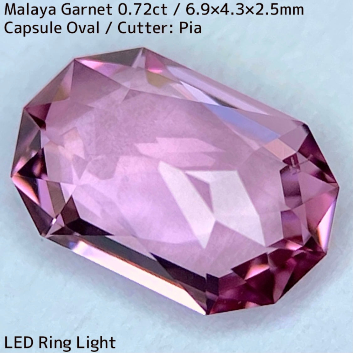Malaya Garnet 0.72ct / ZB Cut