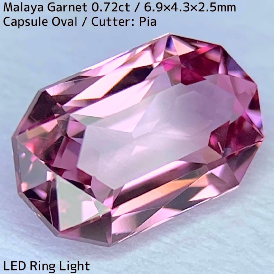 Malaya Garnet 0.72ct / ZB Cut