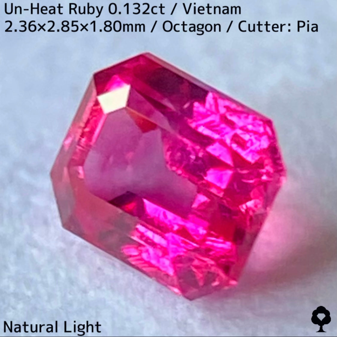 Un-Heat Ruby 0.132ct / Vietnam