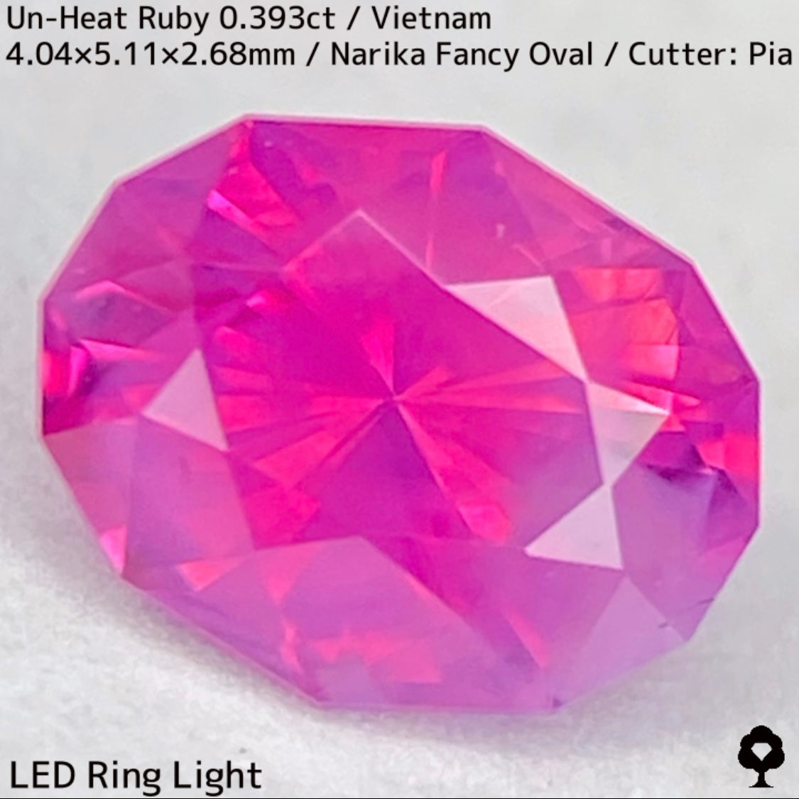 Un-Heat Ruby 0.393ct / Vietnam