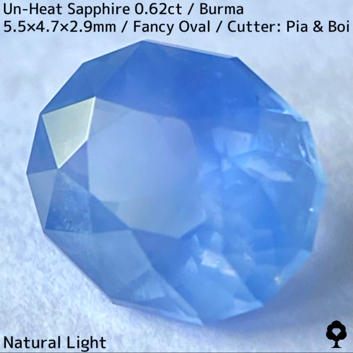 Burmese unheated sapphire 0.62ct★★