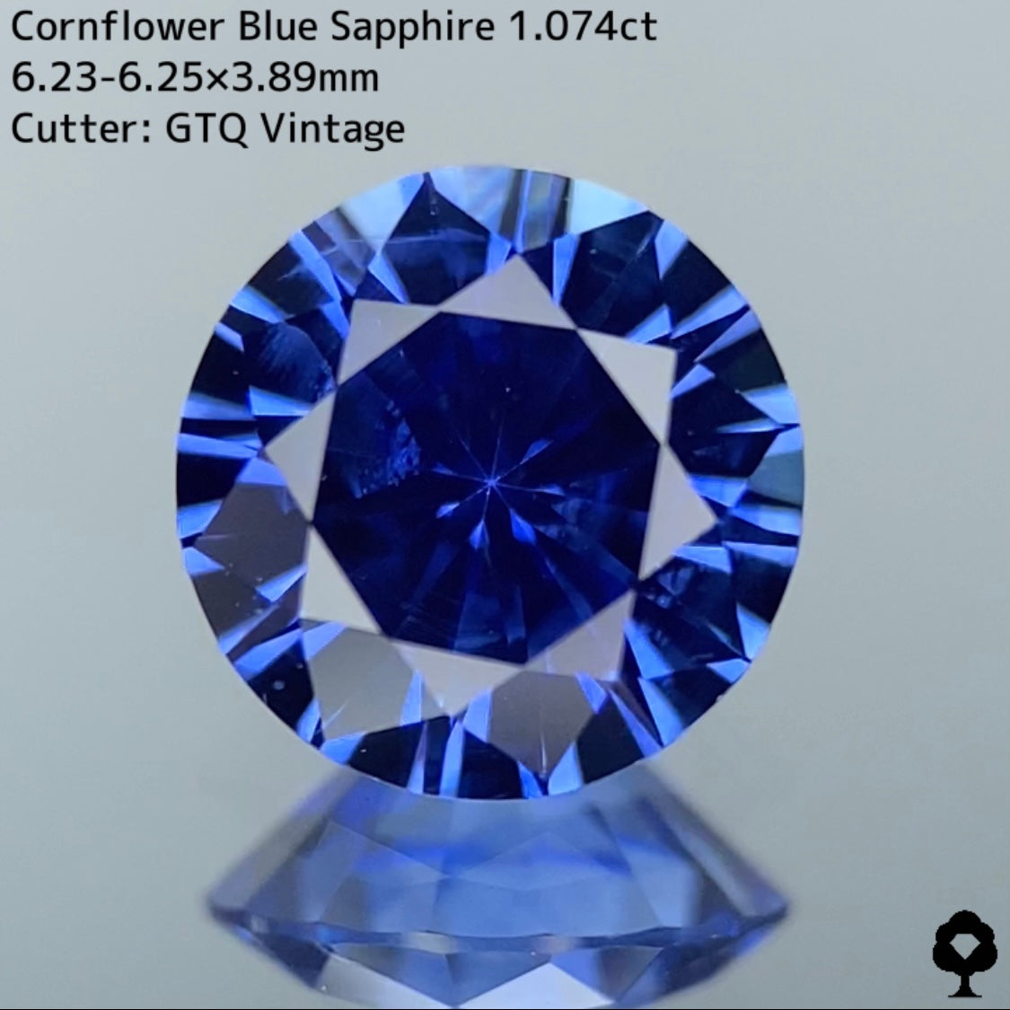 Cornflower blue sapphire 1.074ct