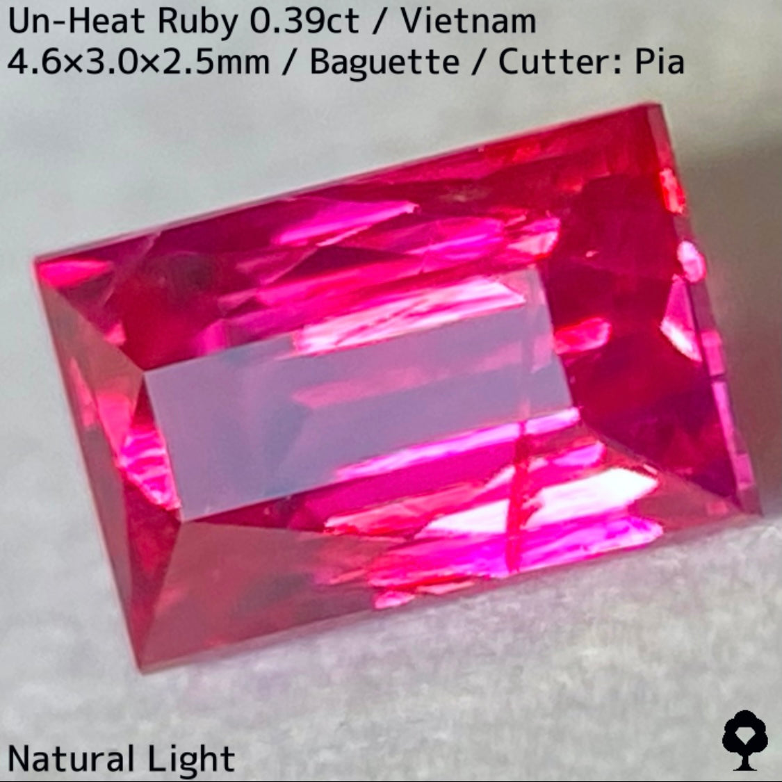 Un-Heat Ruby 0.394ct / Vietnam