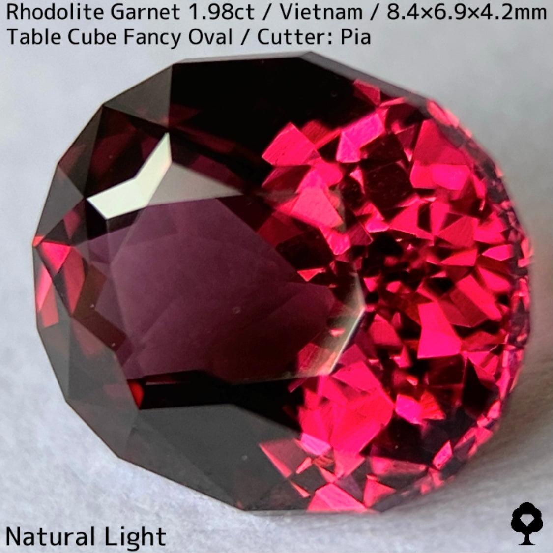 Rhodorite Garnet 1.990ct / Vietnam