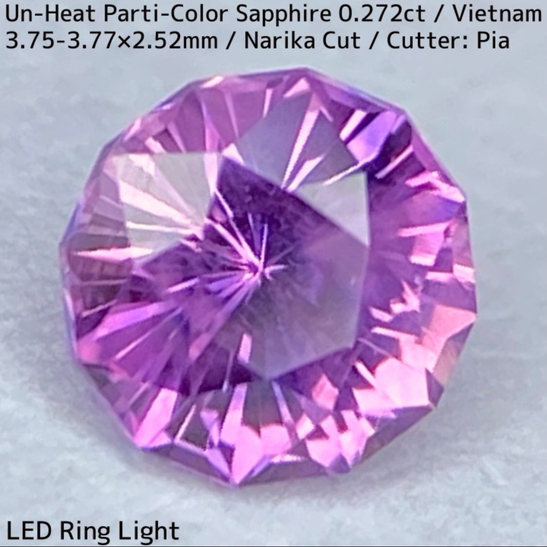 Un-Heat Parti-Color Sapphire 0.272ct / Vietnam