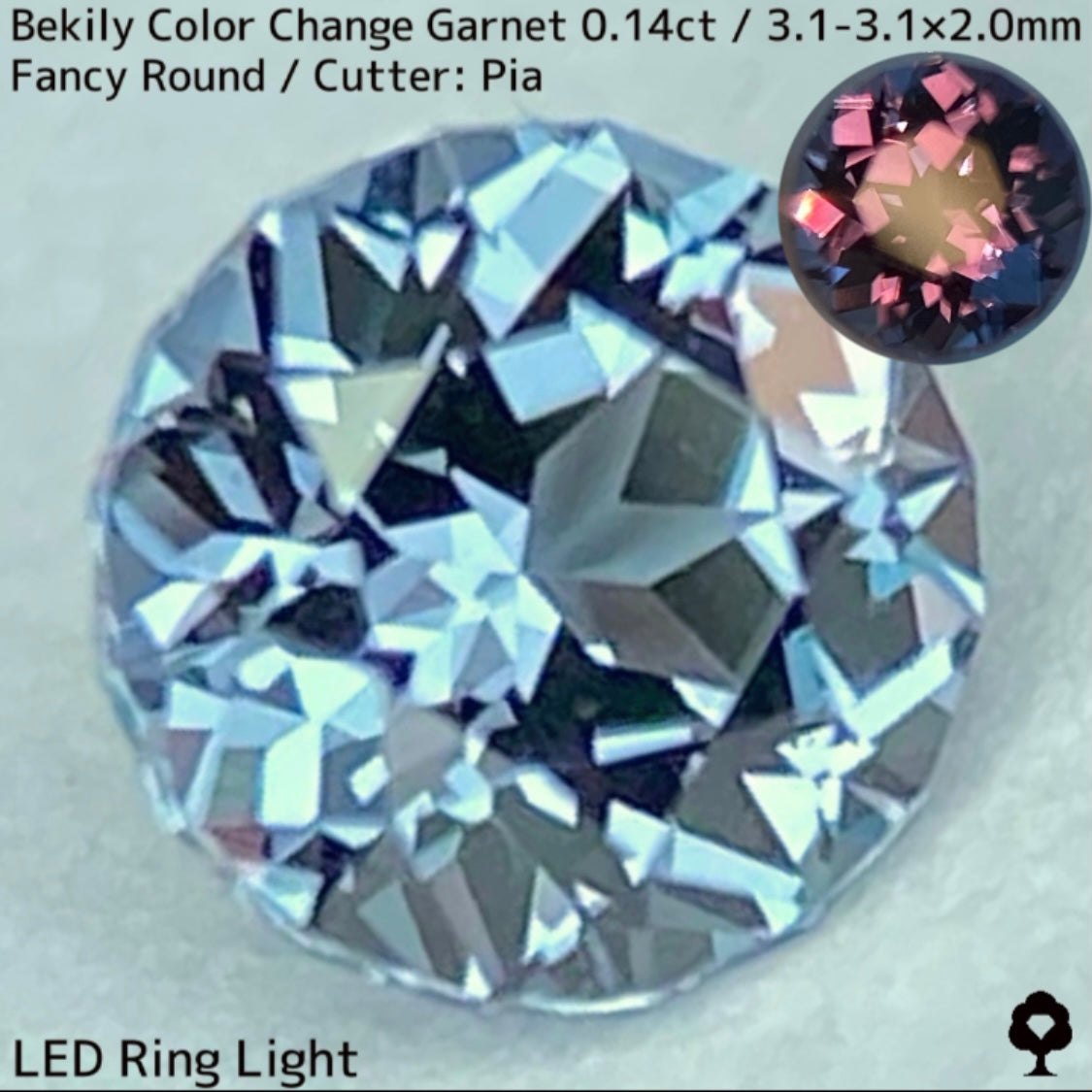 Color Change Garnet 0.14ct / Bekily(Madagascar)