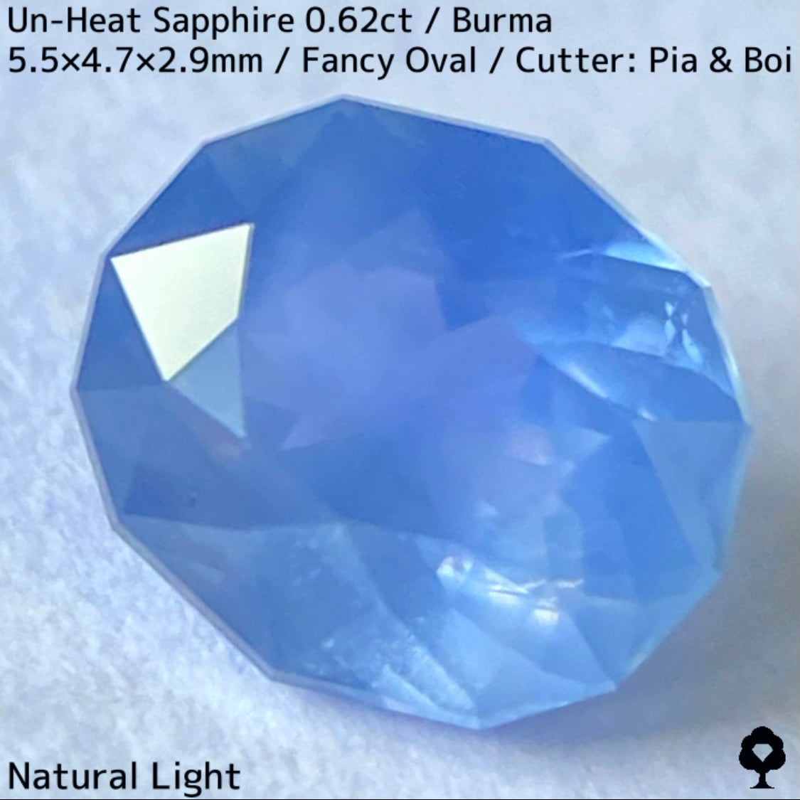 Burmese unheated sapphire 0.62ct★★
