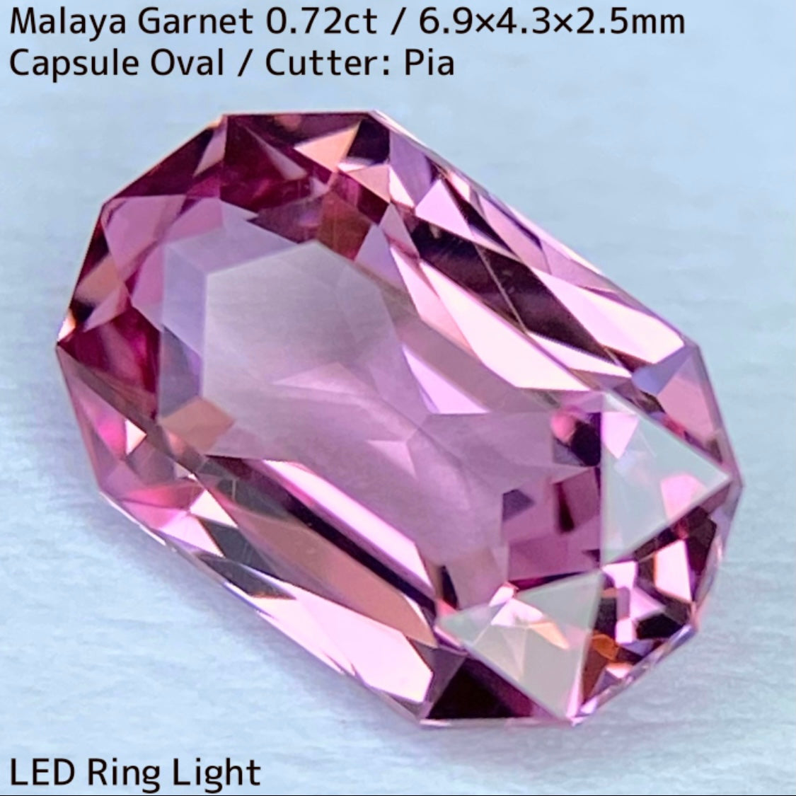 Malaya Garnet 0.72ct / ZB Cut