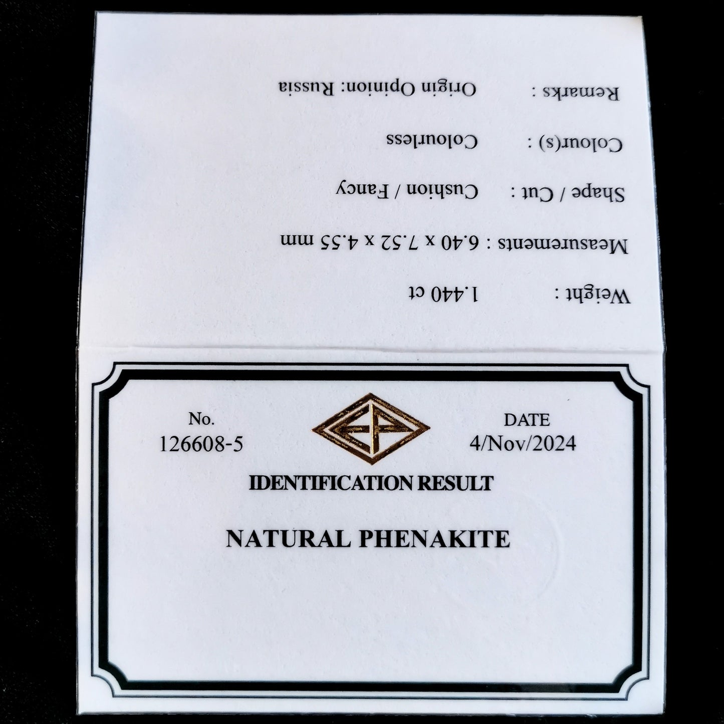 Phenakite 1.440ct / Russia