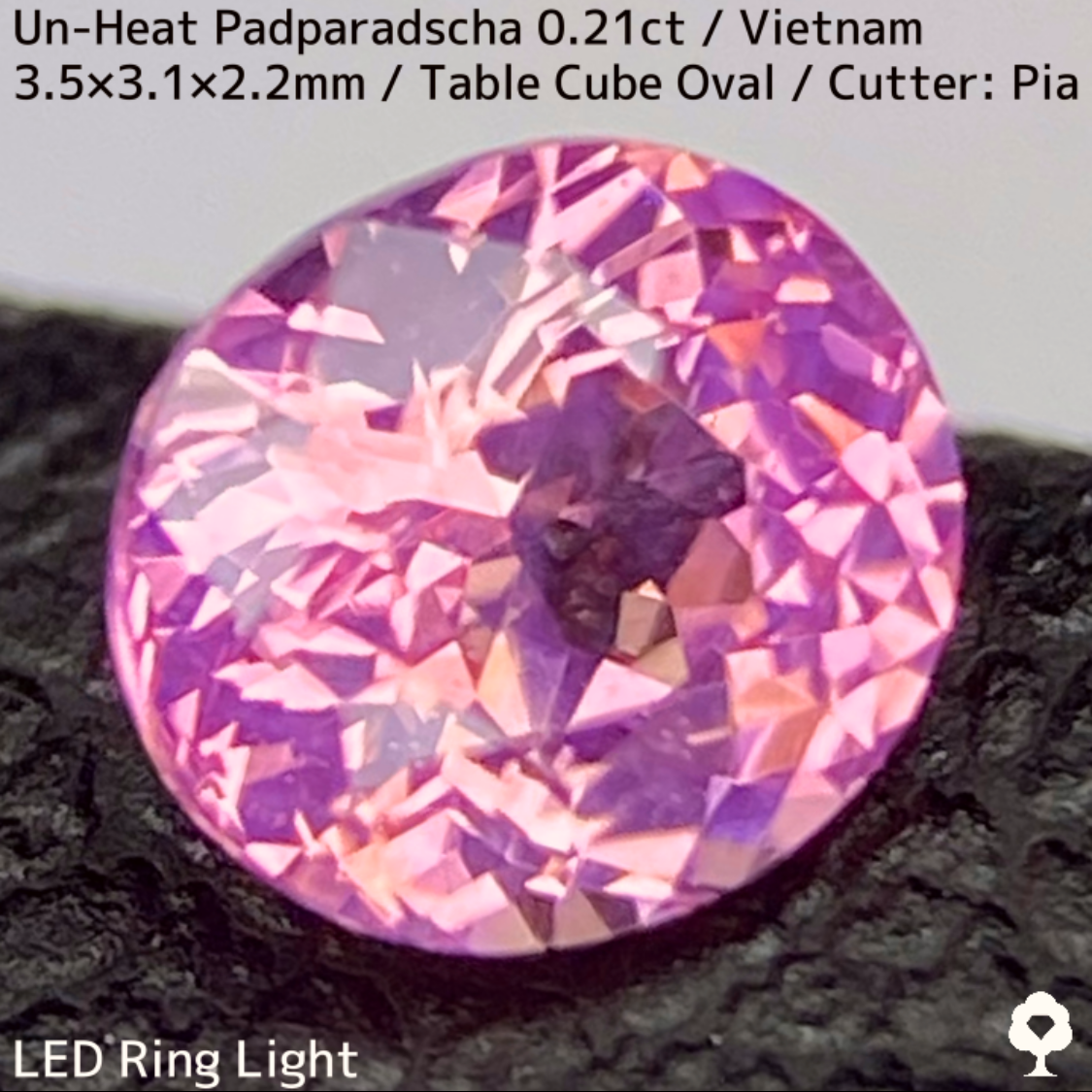 Un-Heat Padparadscha Sapphire 0.21ct / Vietnam