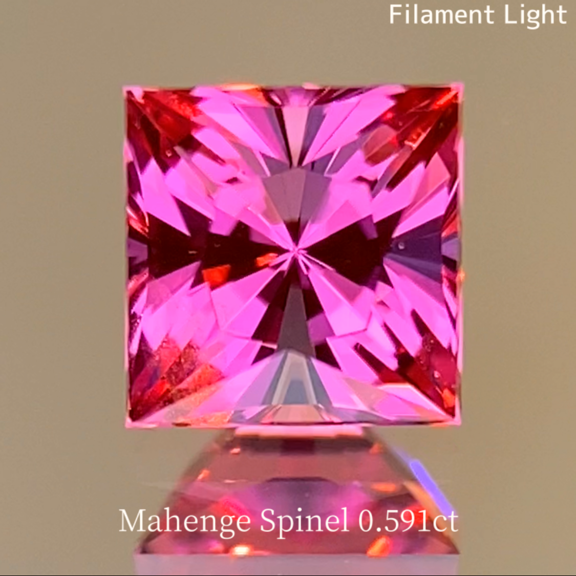Neon Pink Spinel 0.591ct / Tanzania