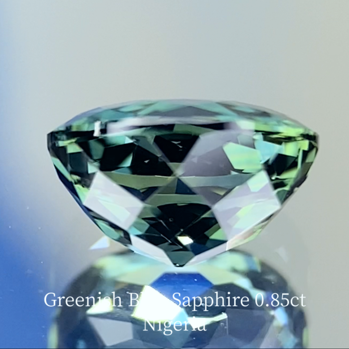 Greenish Blue Sapphire 0.856ct / Nigeria