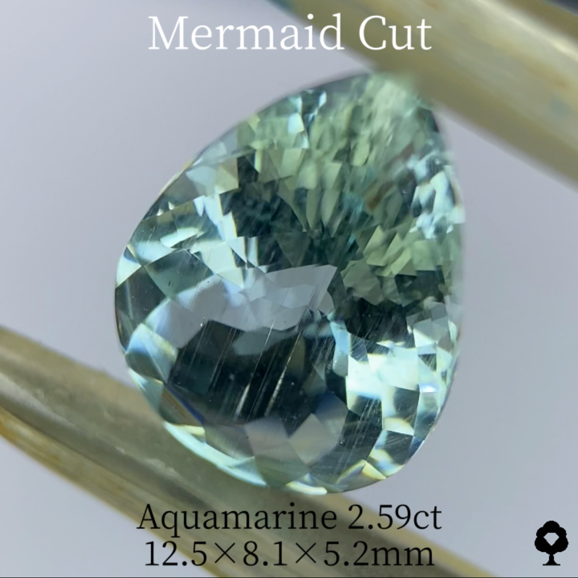 Aquamarine 2.59ct / Mermaid cut