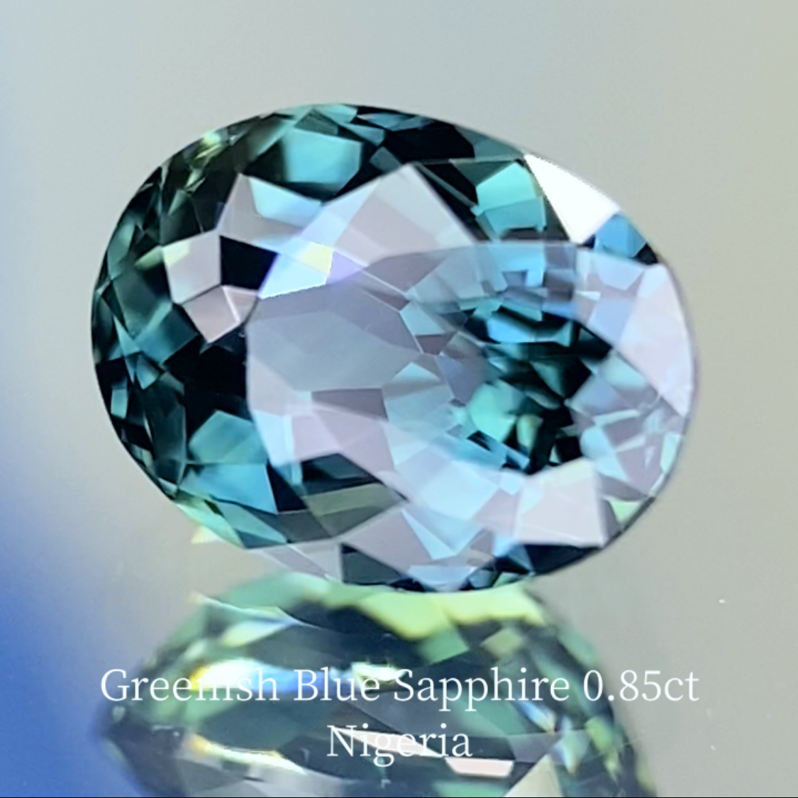 Greenish Blue Sapphire 0.856ct / Nigeria