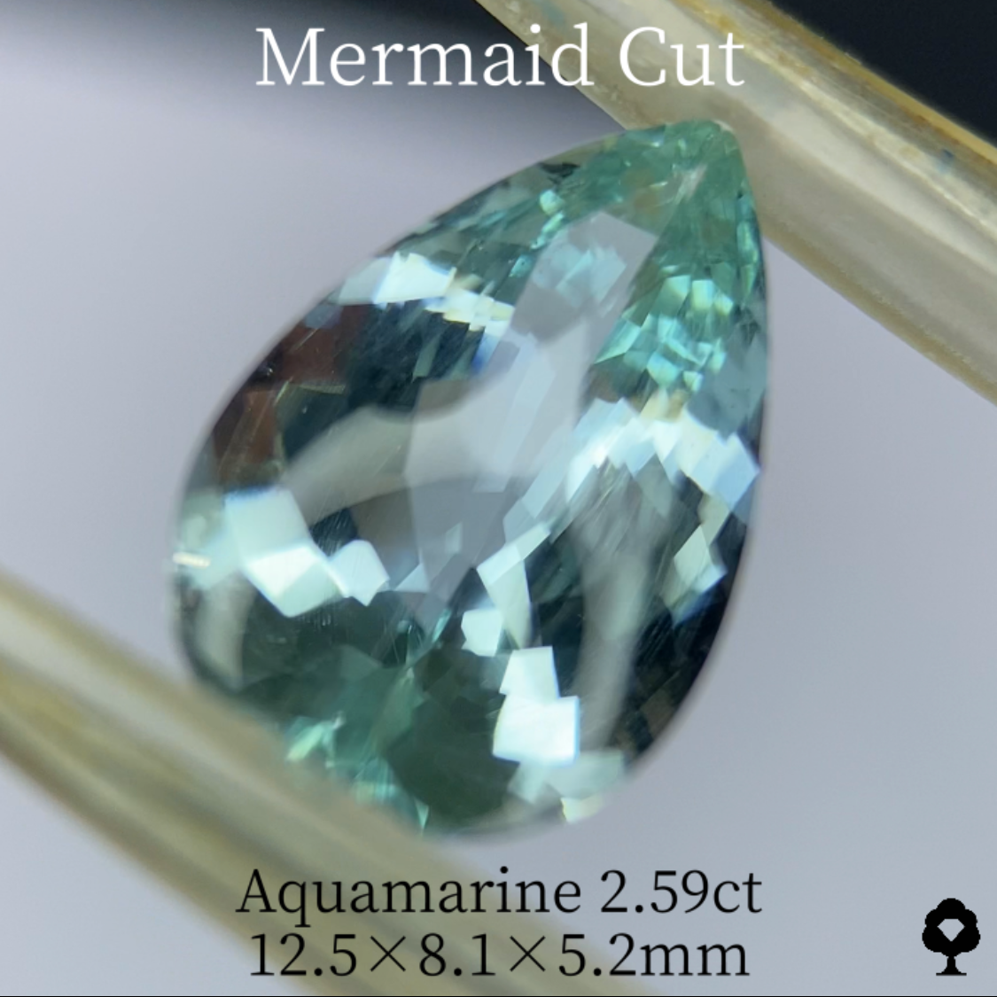 Aquamarine 2.59ct / Mermaid cut