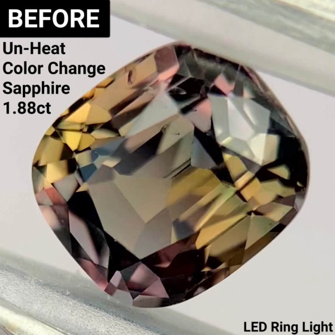 Un-Heat Color Change Sapphire 1.60ct / Tanzania