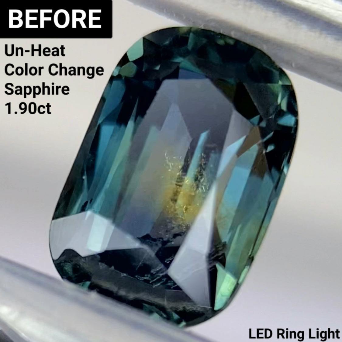 Un-Heat Color Change Sapphire 1.57ct / Tanzania