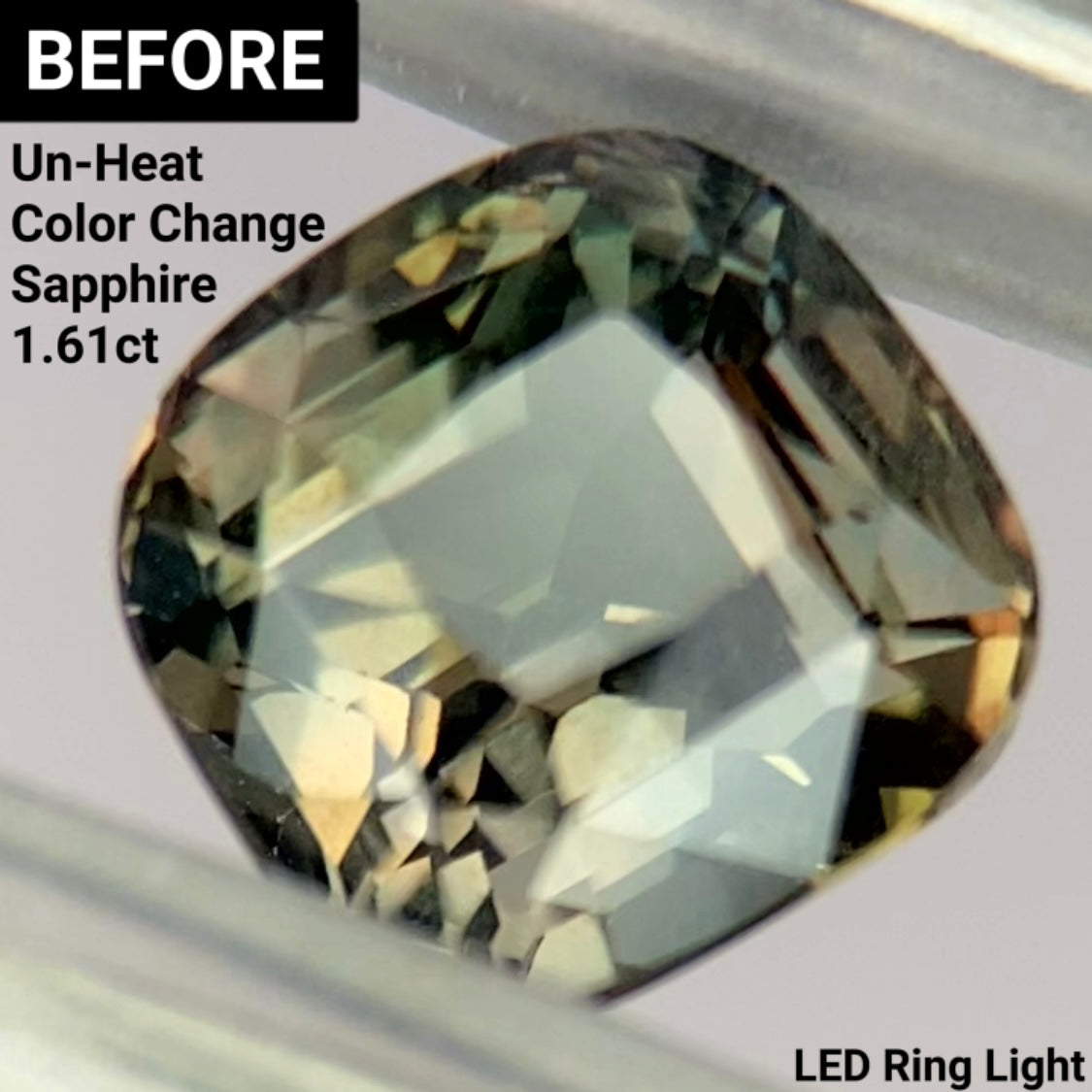 Un-Heat Color Change Sapphire 1.25ct / Tanzania
