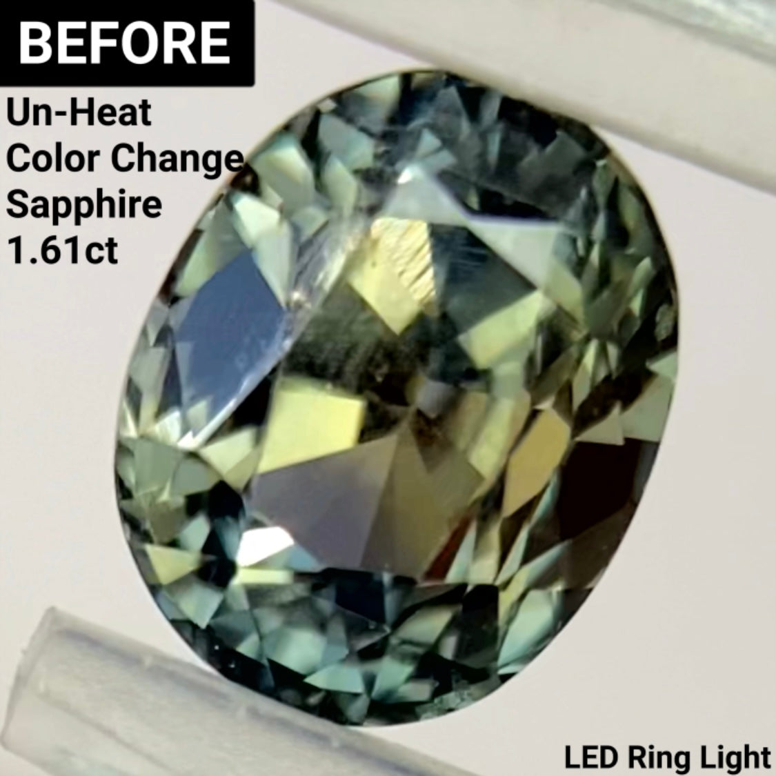 Un-Heat Color Change Sapphire 1.32ct / Tanzania