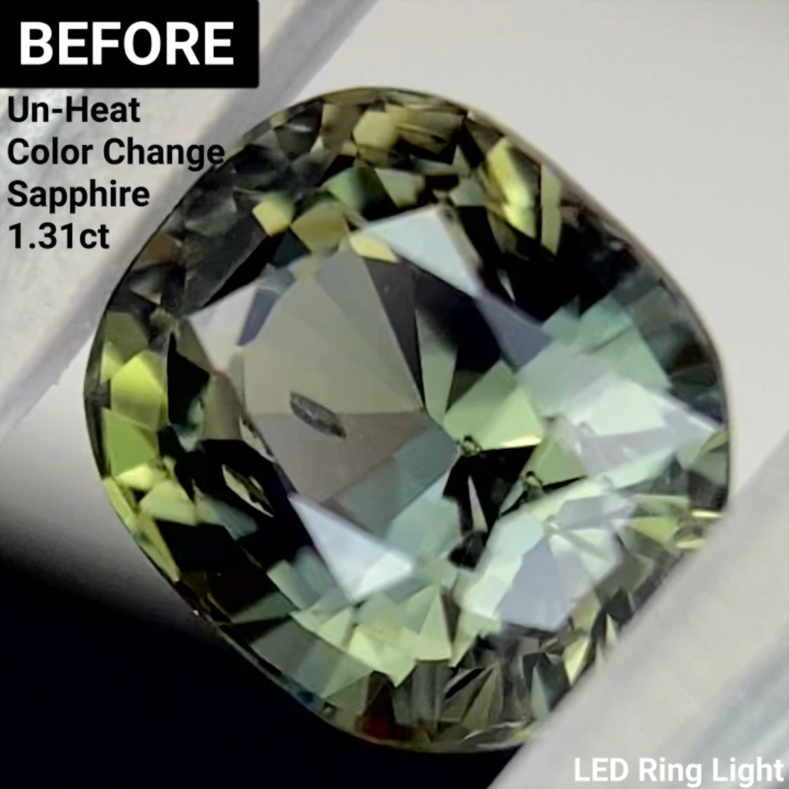 Un-Heat Color Change Sapphire 1.14ct / Tanzania