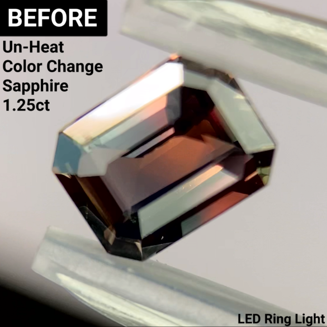 Un-Heat Color Change Sapphire 1.12ct / Tanzania