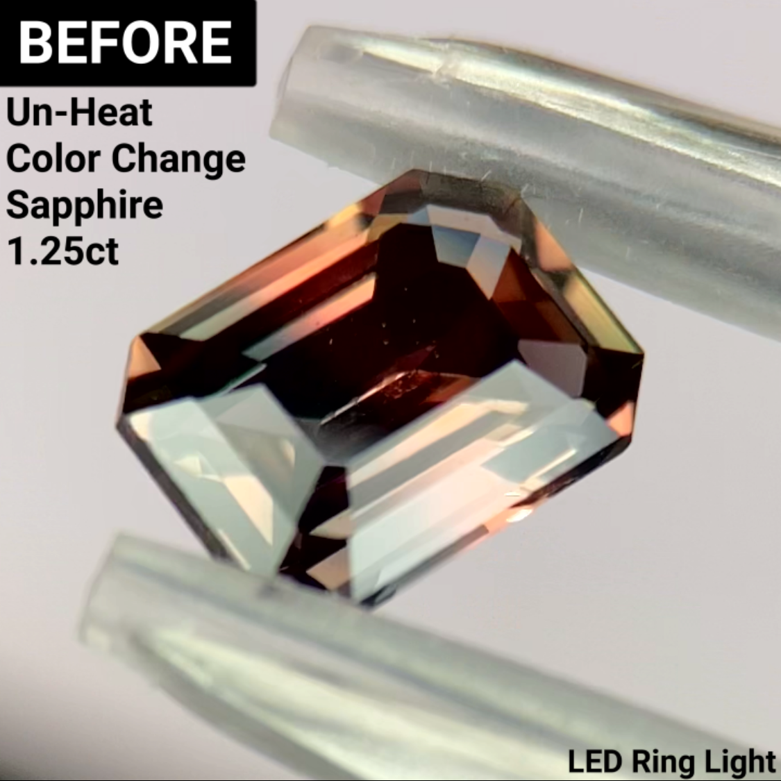Un-Heat Color Change Sapphire 1.12ct / Tanzania