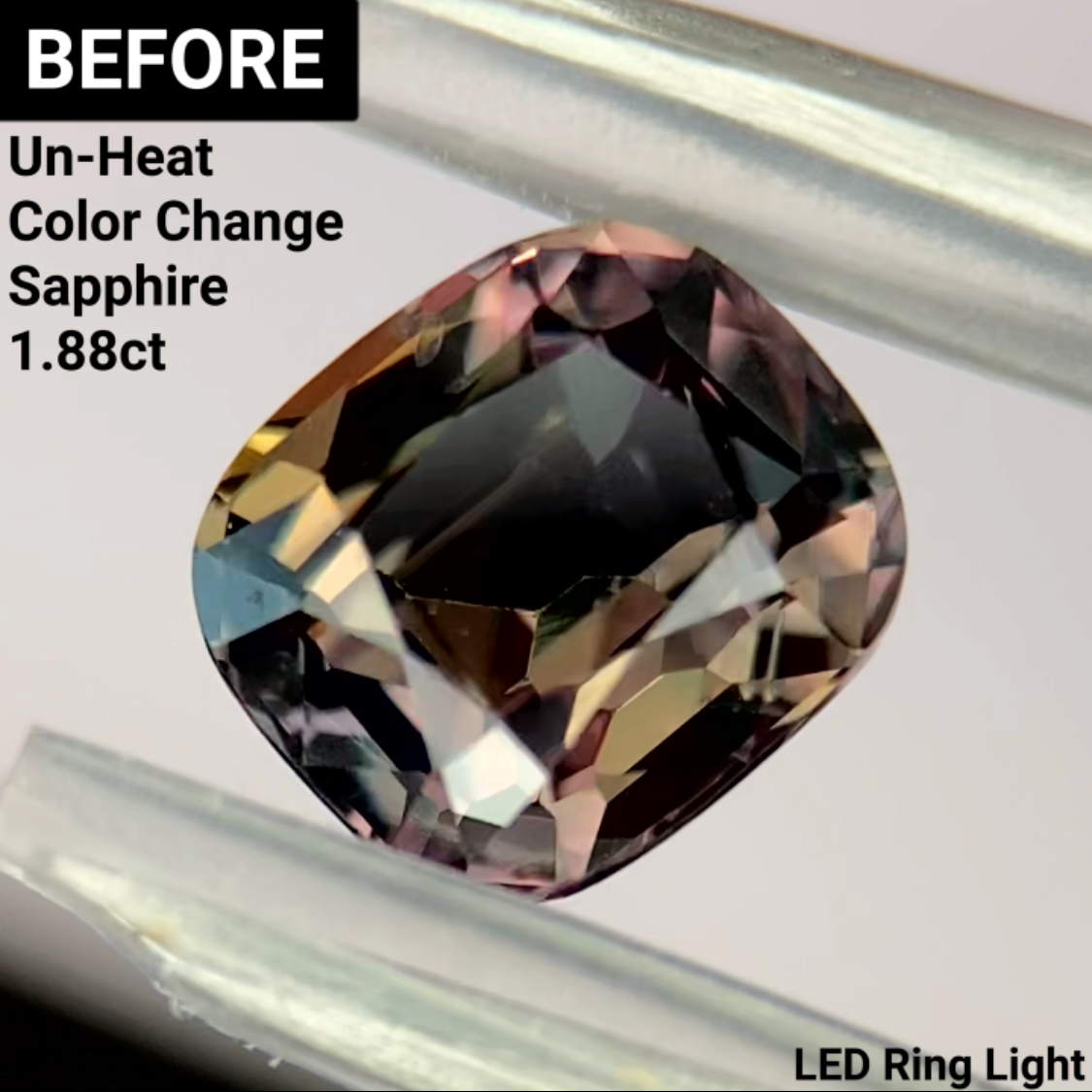 Un-Heat Color Change Sapphire 1.60ct / Tanzania