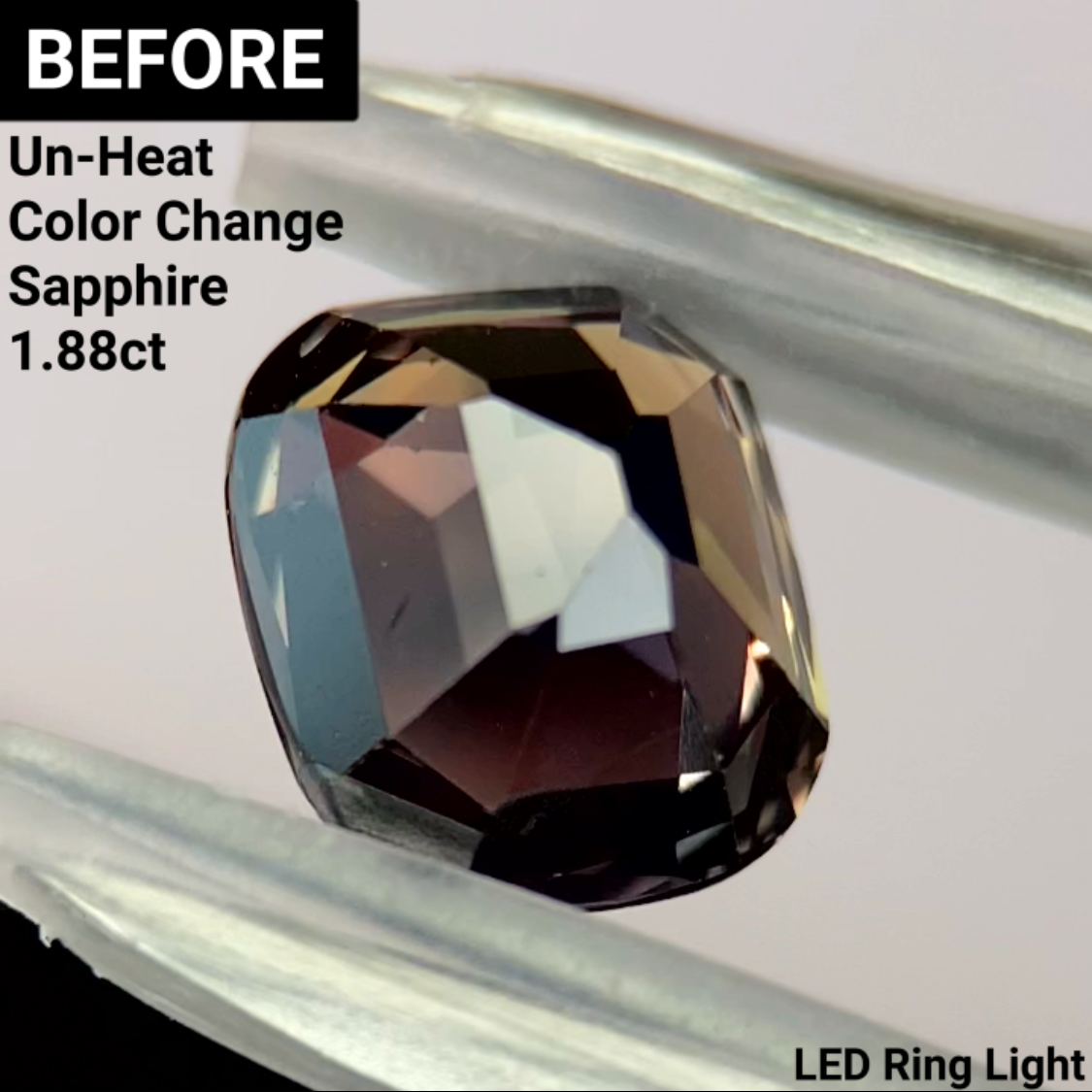 Un-Heat Color Change Sapphire 1.60ct / Tanzania