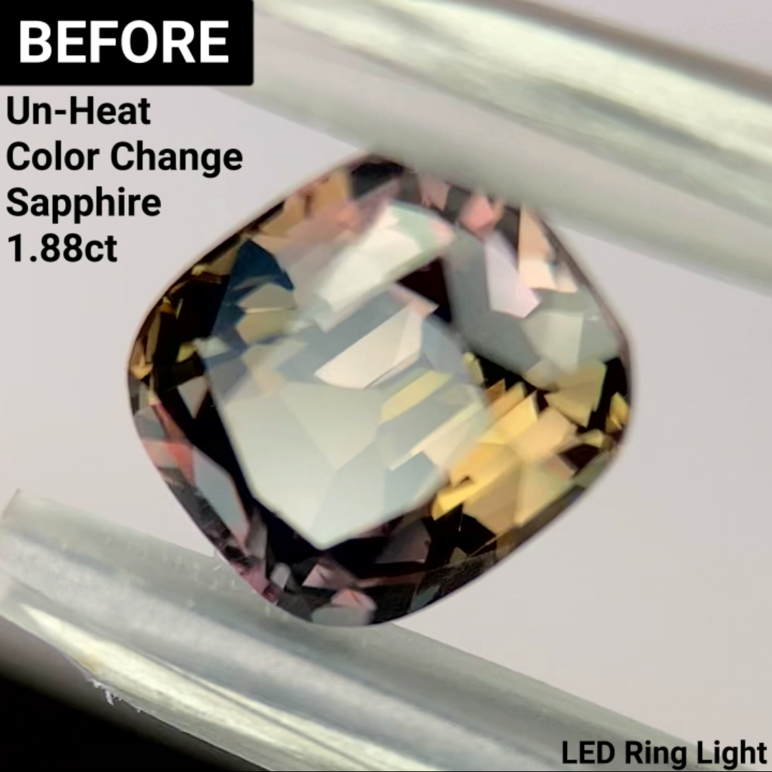 Un-Heat Color Change Sapphire 1.60ct / Tanzania