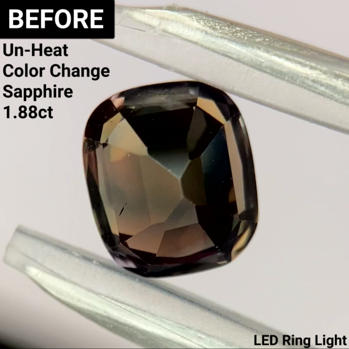 Un-Heat Color Change Sapphire 1.60ct / Tanzania