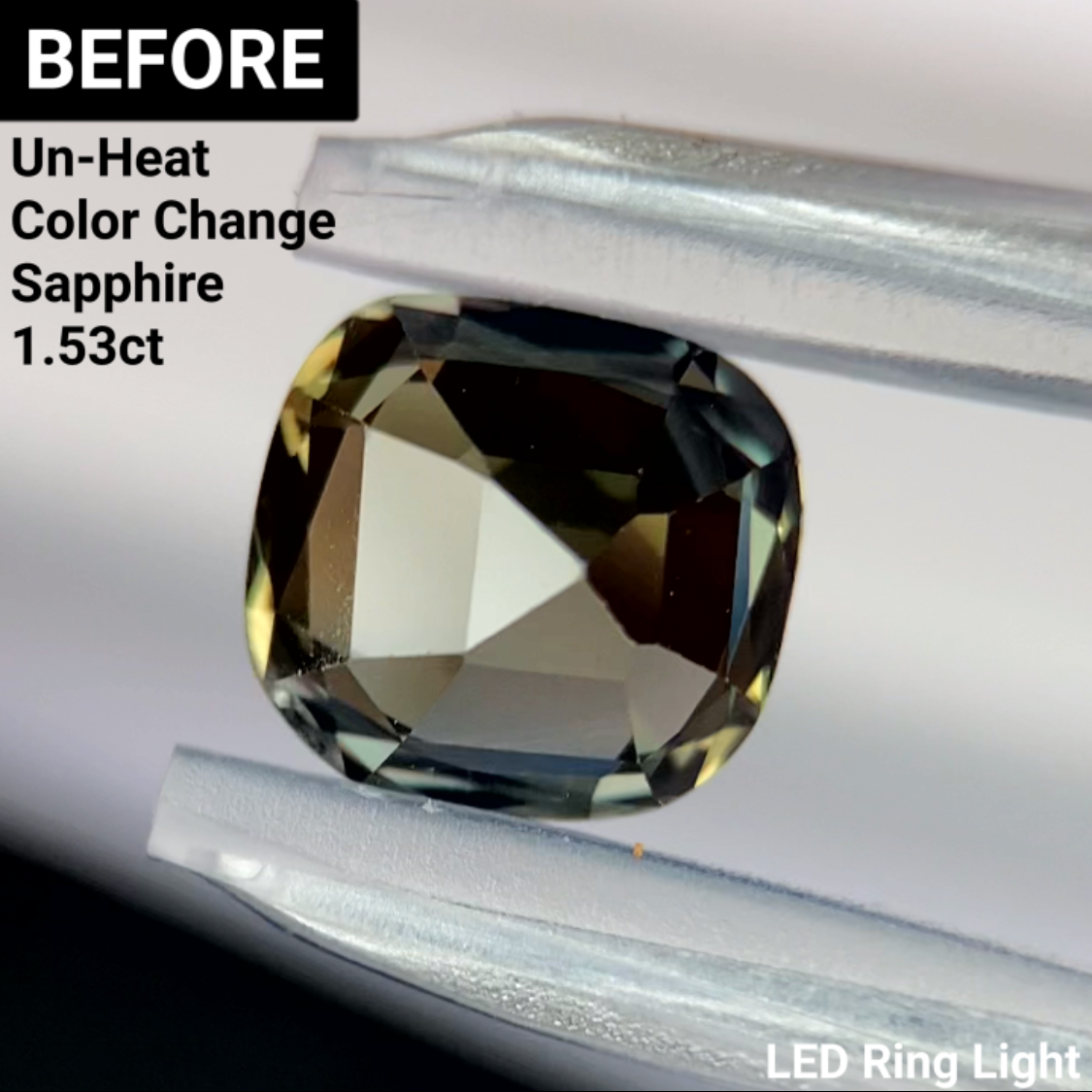 Un-Heat Color Change Sapphire 1.30ct / Tanzania