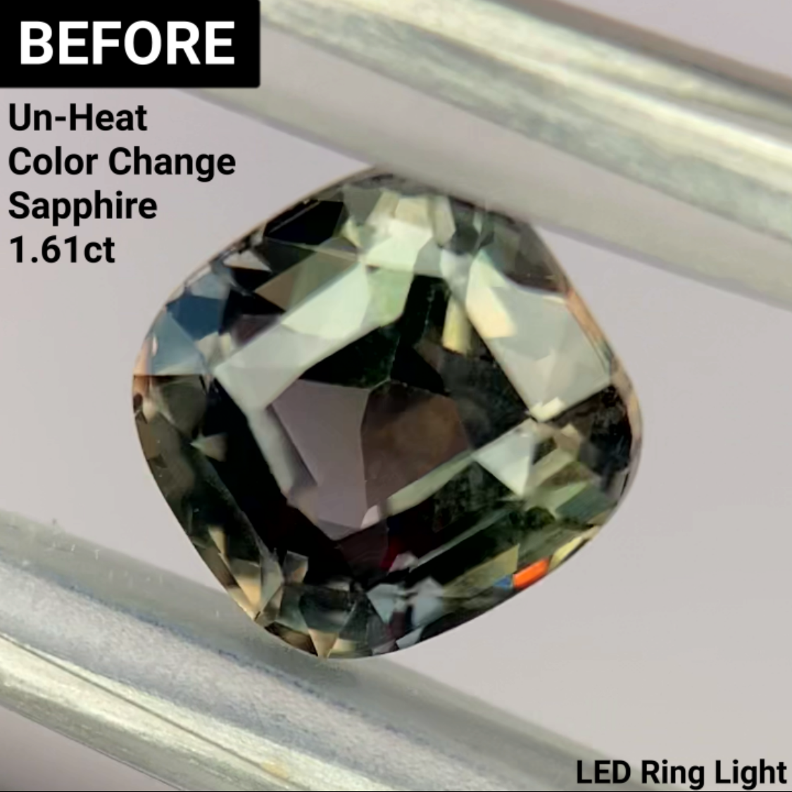 Un-Heat Color Change Sapphire 1.25ct / Tanzania