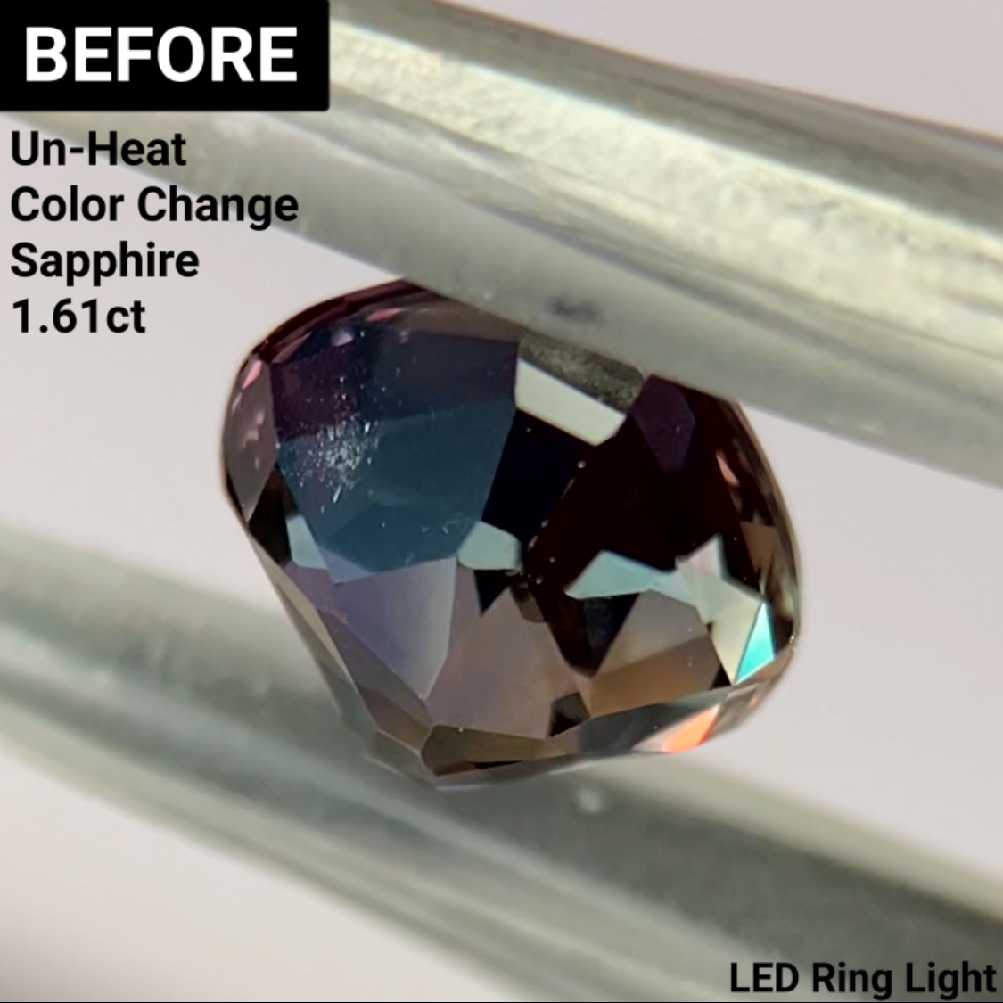 Un-Heat Color Change Sapphire 1.25ct / Tanzania