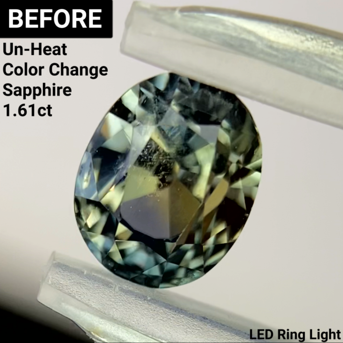 Un-Heat Color Change Sapphire 1.32ct / Tanzania